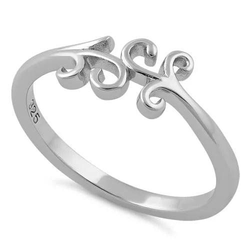 Sterling Silver Vines Ring