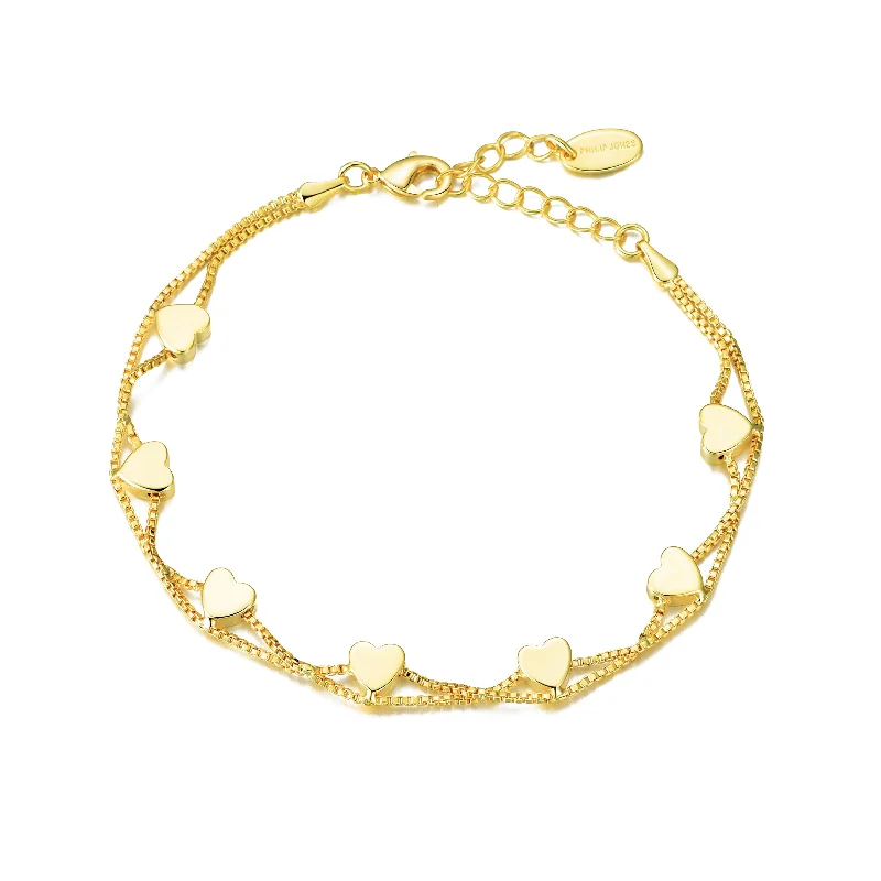 Gold Plated Heart Bracelet