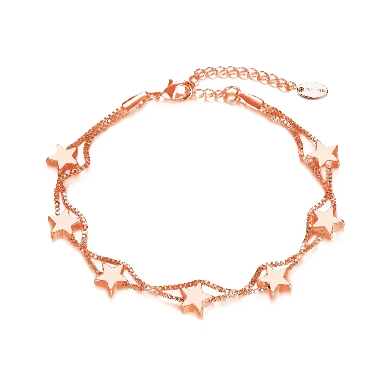 Rose Gold Plated Star Bracelet