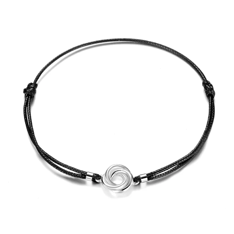 Sterling Silver Corded Knot Bracelet