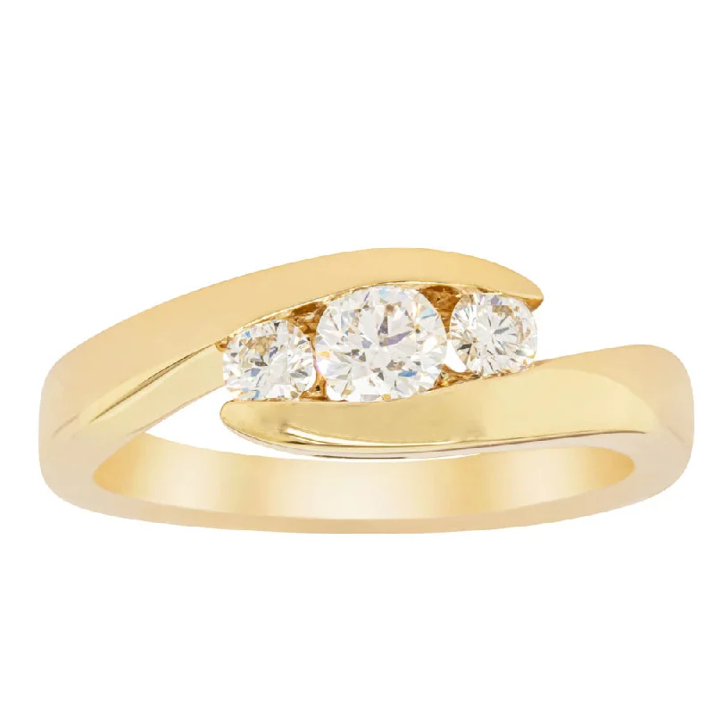 18ct Yellow Gold .49ct Diamond Equinox Ring