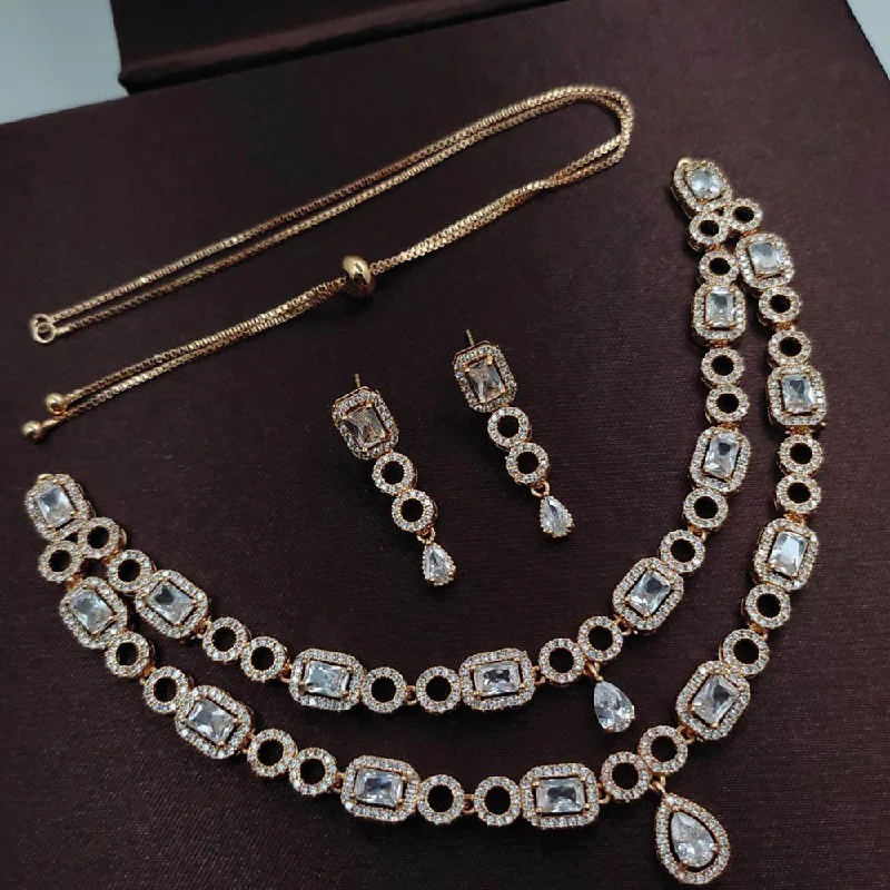 Aamrapali  American Diamond Necklace Set