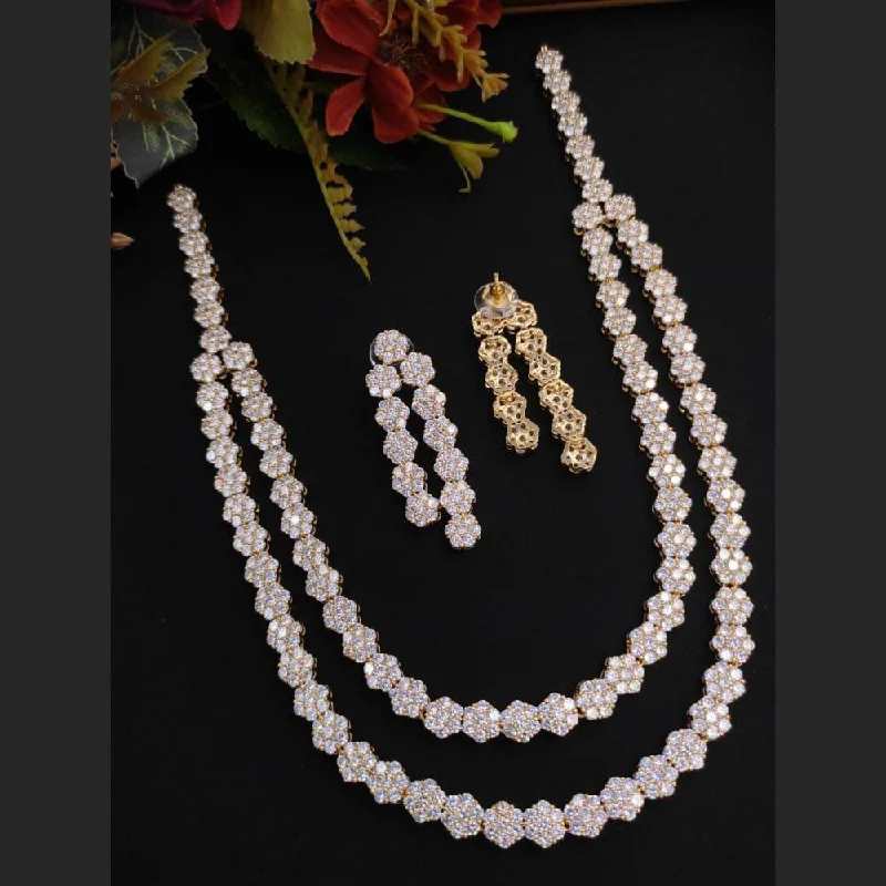 Aamrapali  American Diamond Necklace Set