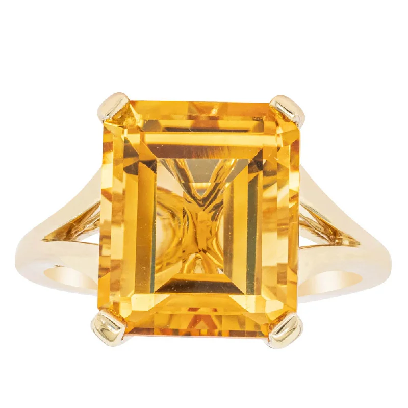 14ct Yellow Gold Citrine Juliet Ring