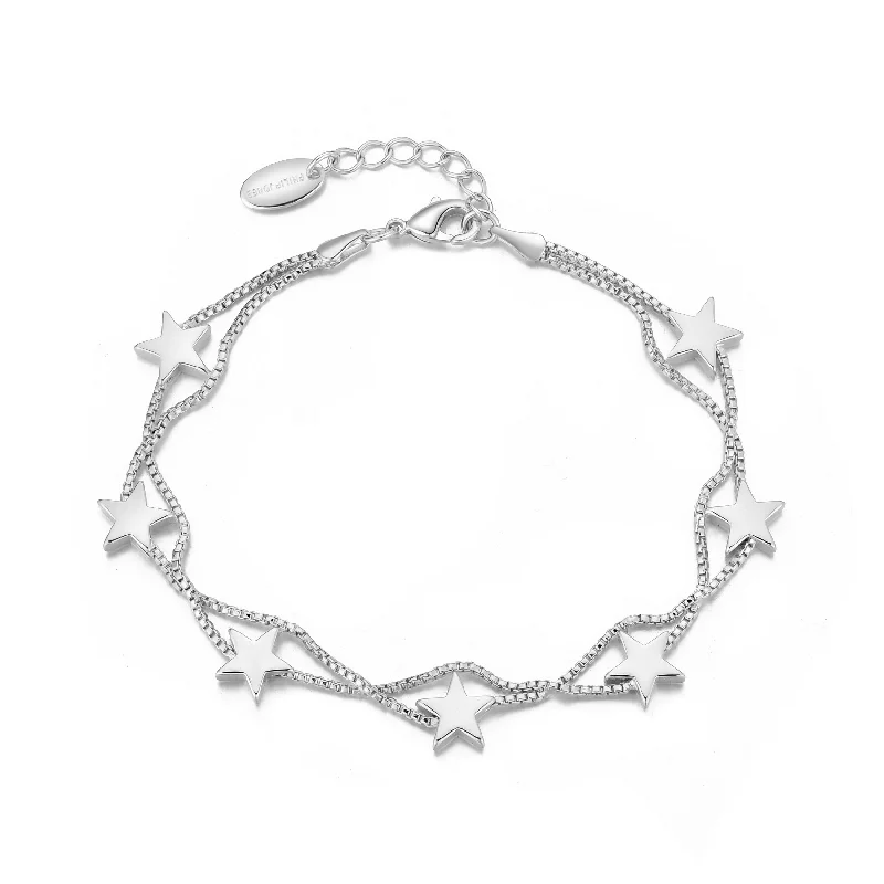 Silver Plated Star Bracelet