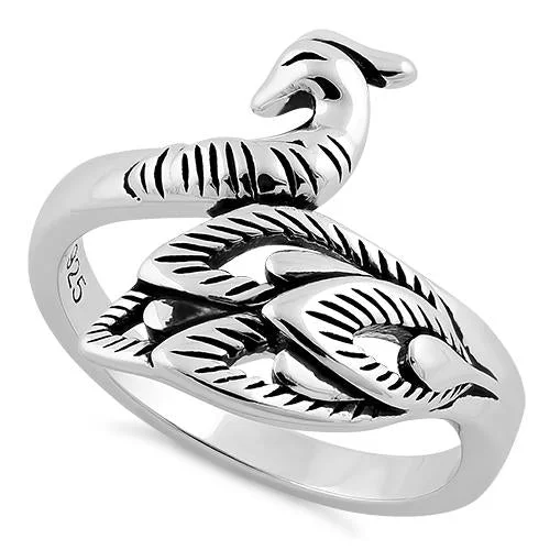 Sterling Silver Peacock Ring