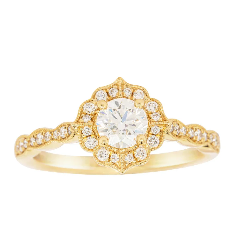 18ct Yellow Gold .50ct Diamond Paramount Ring