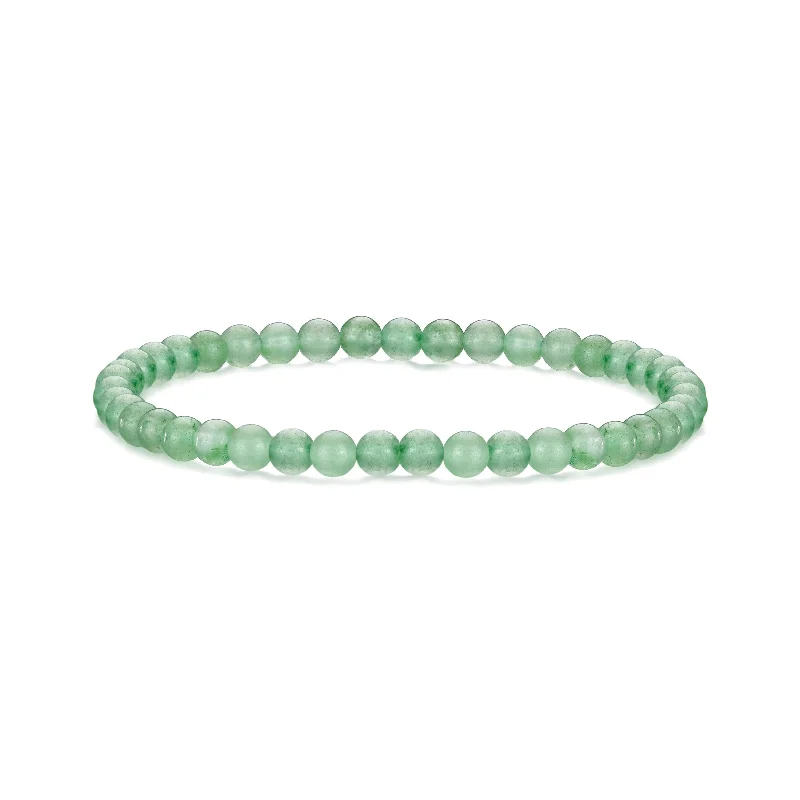 Green Aventurine Mini Beaded Gemstone Stretch Bracelet