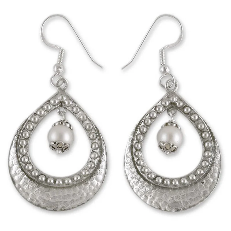 Novica Handmade Grace Pearl Dangle Earrings