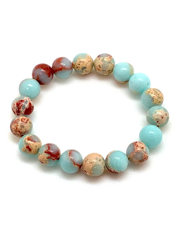 Genuine Stone Bracelet 8 and 10mm Bead Size - Shoushan