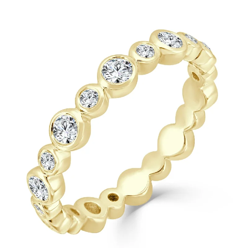 Joelle Diamond Ring 14k Yellow Gold 1/2 ct TDW Diamond 3/4 Way Around