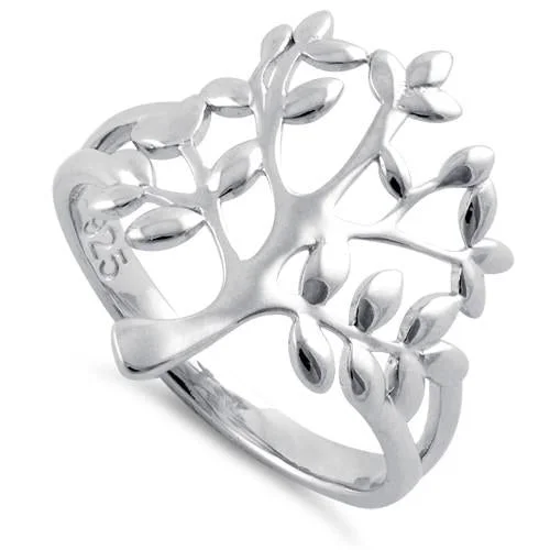 Sterling Silver Tree Of Life Ring