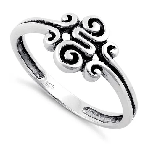 Sterling Silver Swirl Ring