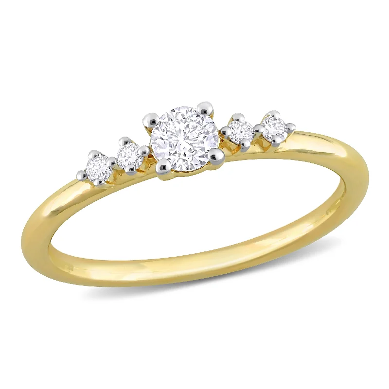 Miadora 1/3ct TDW Diamond Ring in 14k Yellow Gold