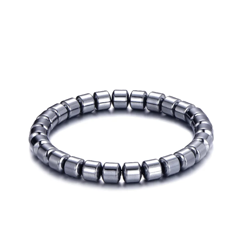 Men's Hematite Stretch Bracelet